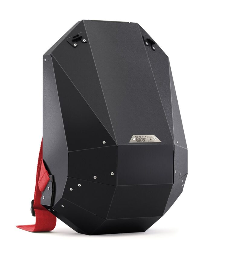 SOLID GRAY® The lightweight, futuristic hardshell "Polymer backpack"