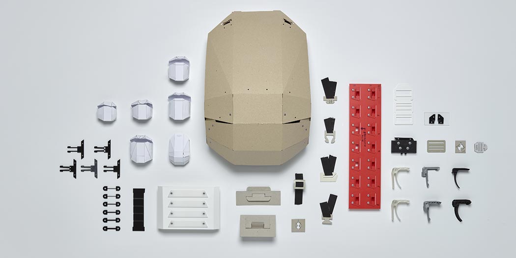 paper models backpack design