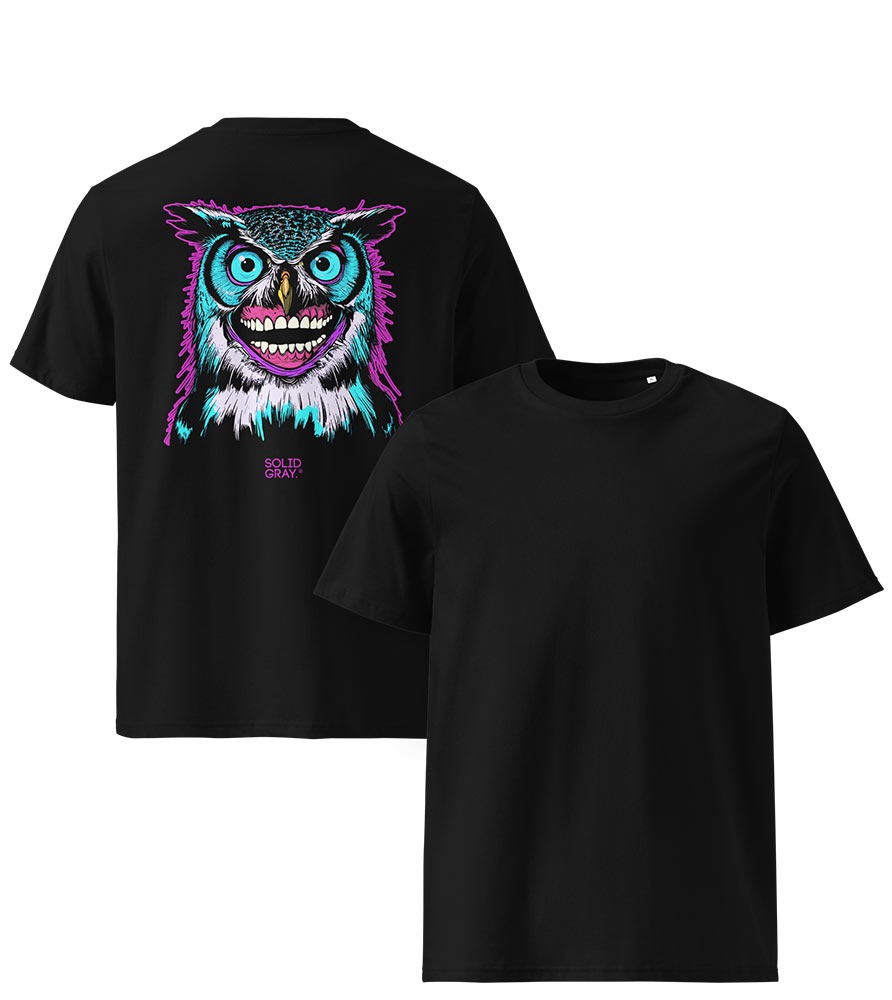 owl Tシャツ OWL TEETH-SHIRT - SOLID GRAY