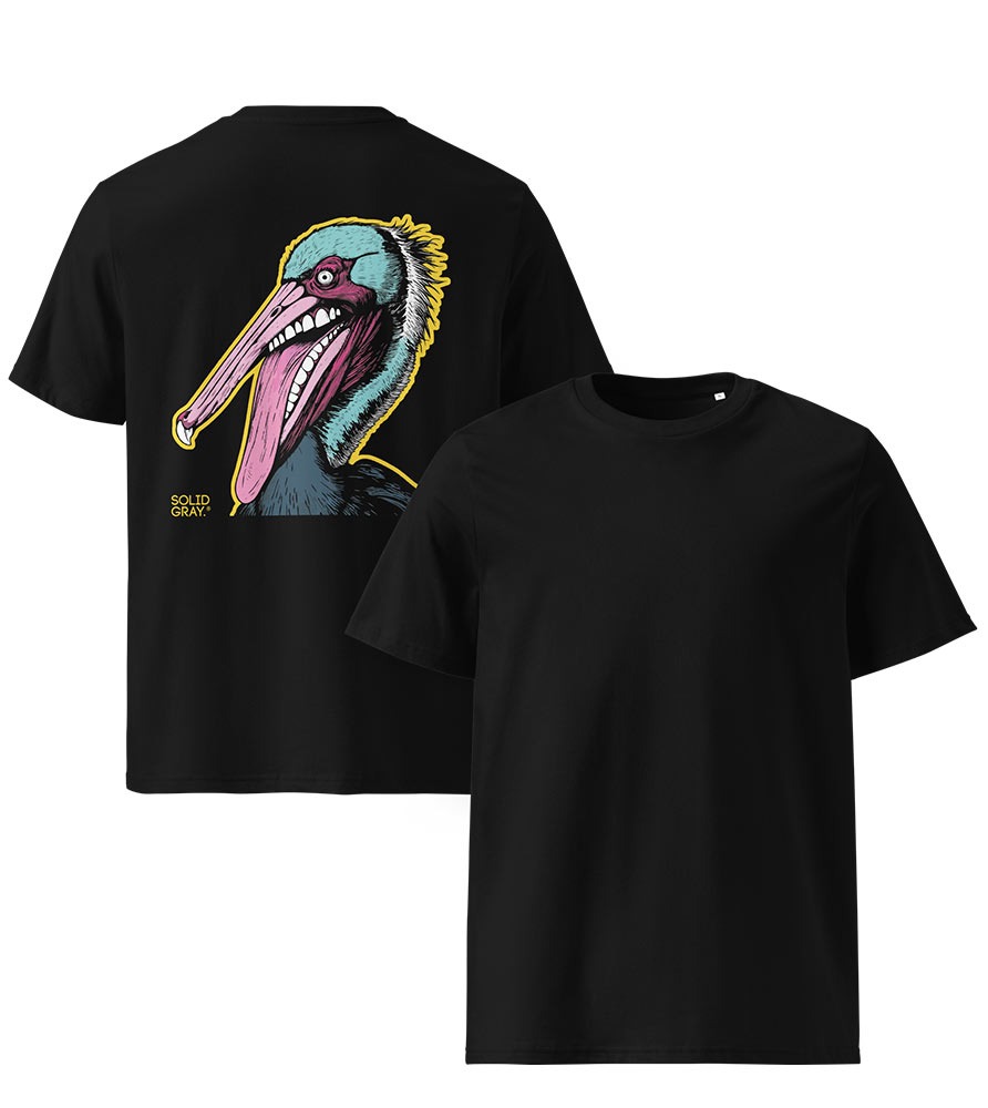 PELICAN TEETH-SHIRT - SOLID GRAY